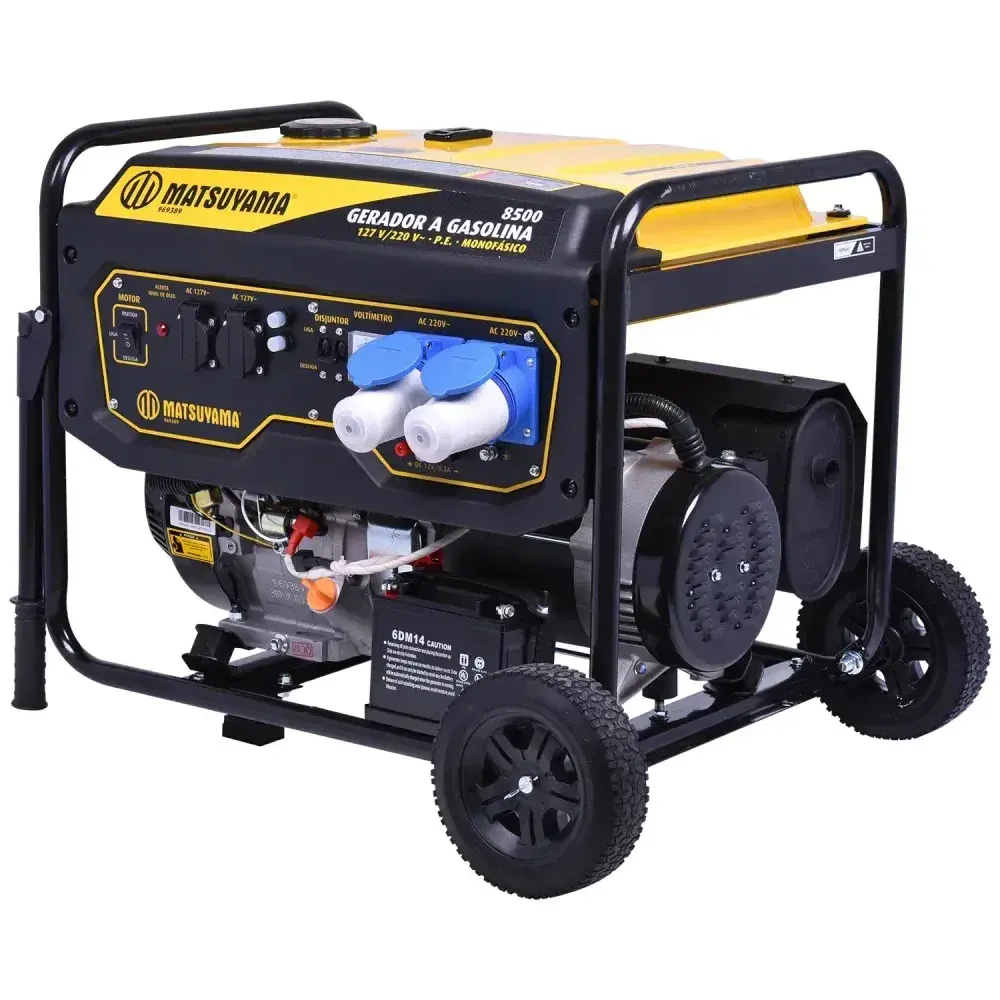 Gerador de energia à gasolina 8500W bivolt Matsuyama — fotografia 7