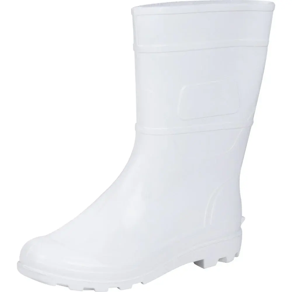 Bota pvc branca nr 40 cano médio com forro Kala — fotografia 3