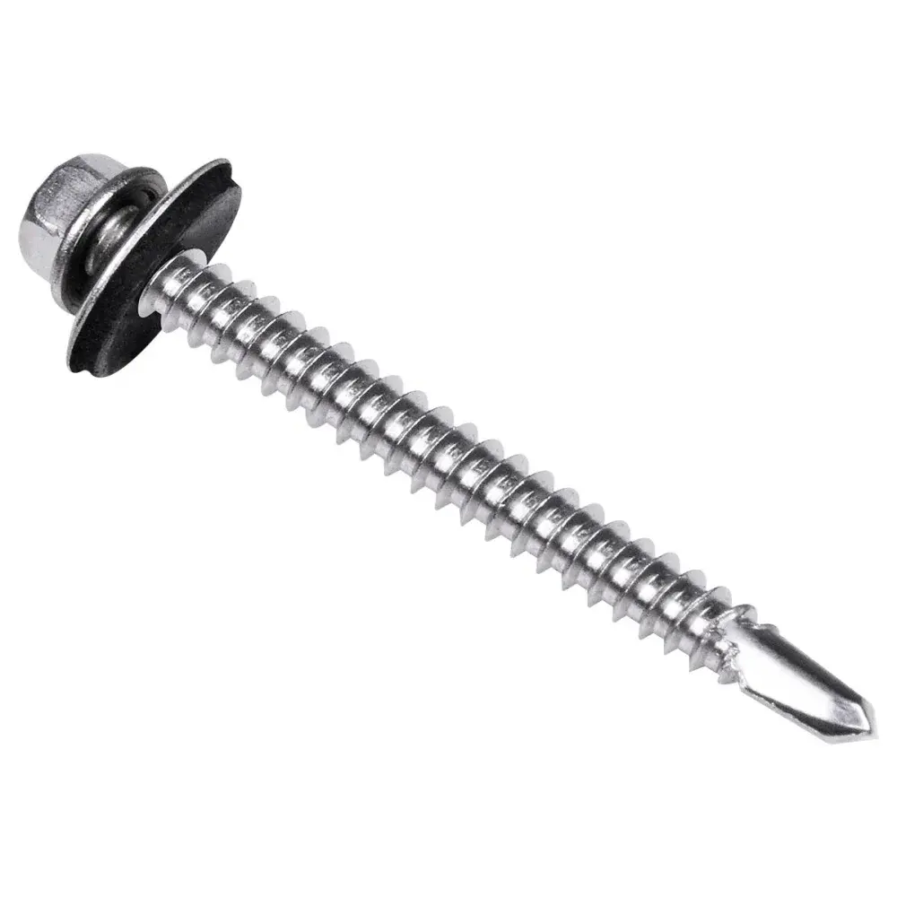 Parafuso ponta broca cs inox 5,5MM x 2.1/2 200 peç Worker — fotografia 3