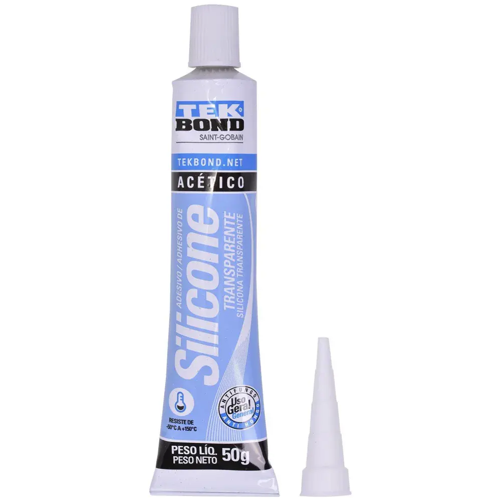 Silicone transparente 50 gramas Tekbond