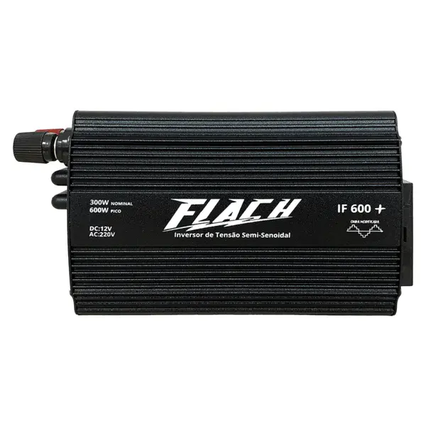 Inversor de tensão IF600-1 semi senoidal 12V/220V - Flach — fotografia de referência