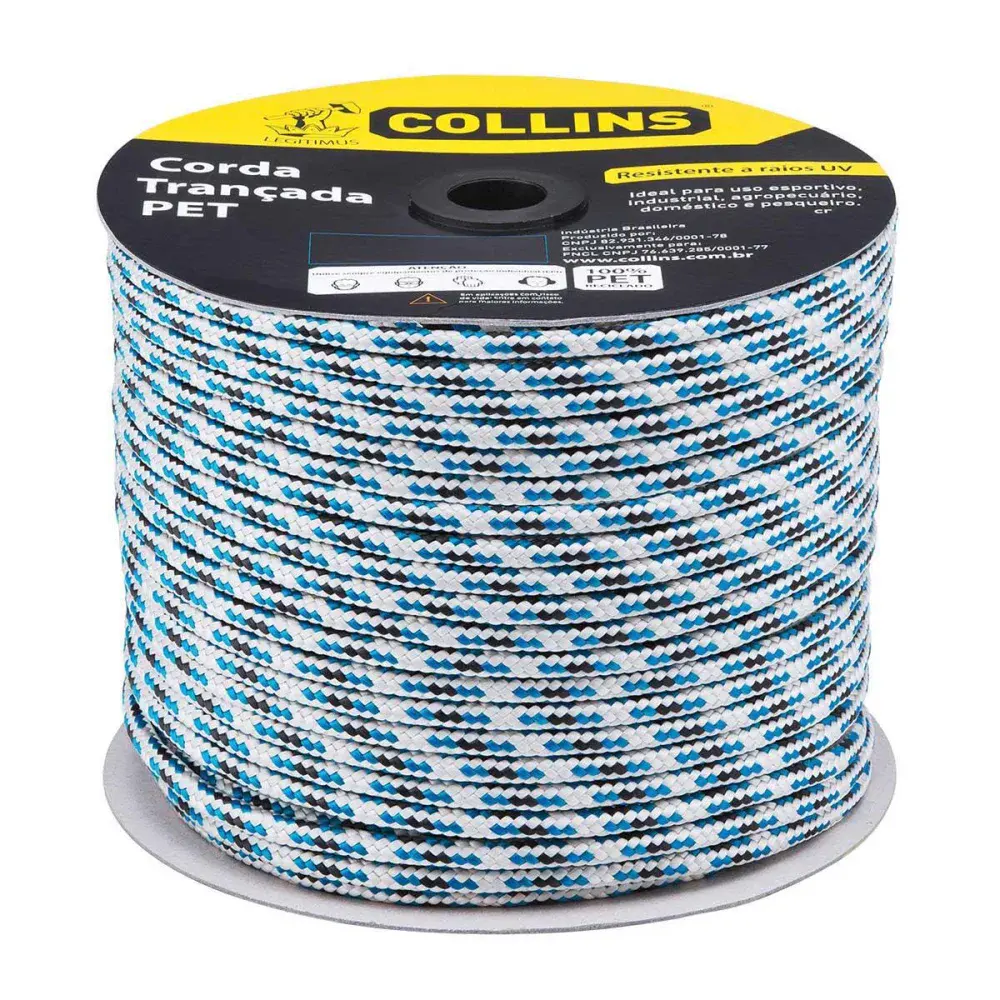 Corda pet trançada 165M/ 10MM Collins — fotografia de referência