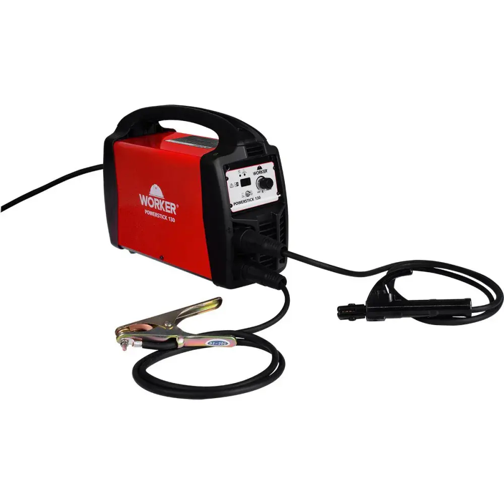 Inversora de solda com porta eletrodo powerstick 130A biv Worker — fotografia de referência