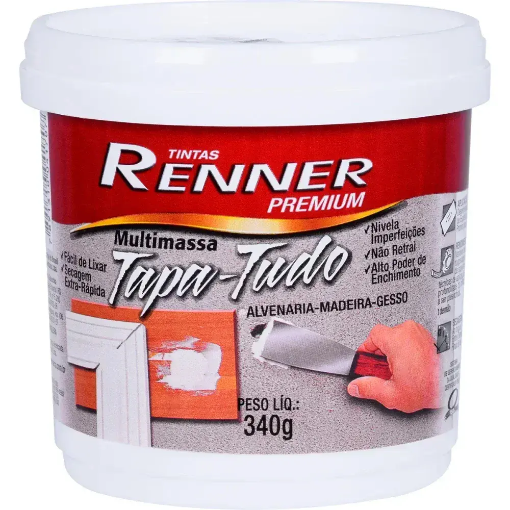 Massa tapa tudo Renner multimassa 340G — fotografia 4