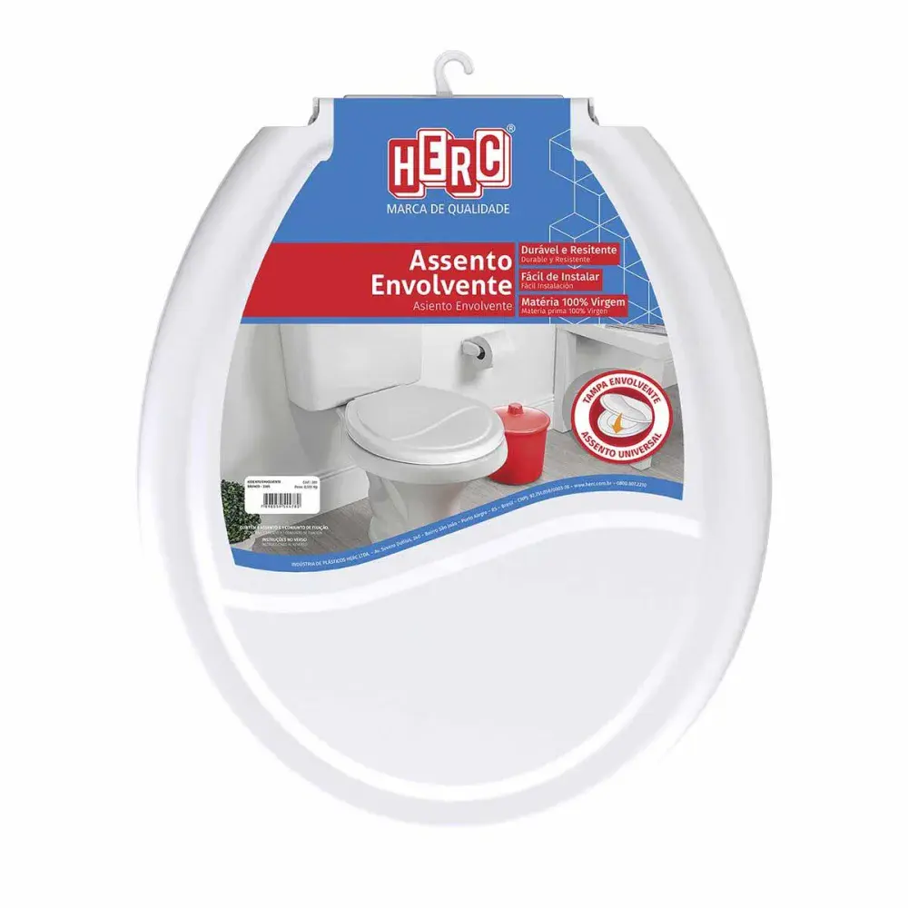 Assento sanitário envolvente cinza claro Herc