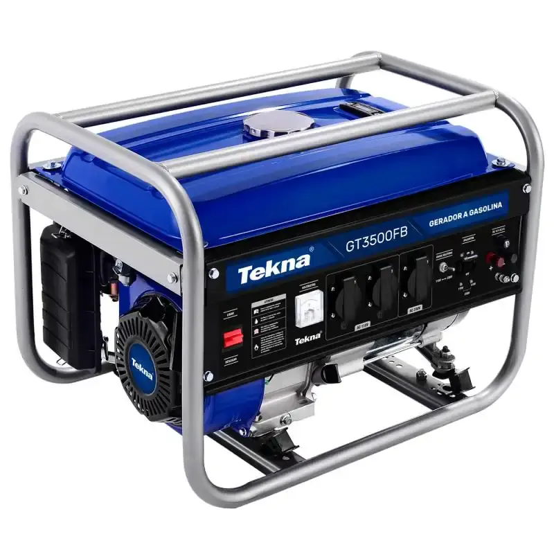 Gerador energia gasolina 6.5HP 3.1KVA 4 tempos bivolt GT3500FB Tekna — fotografia de referência