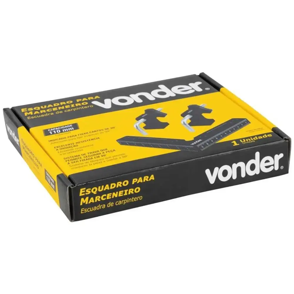Esquadro para marceneiro 110MM Vonder — fotografia 5
