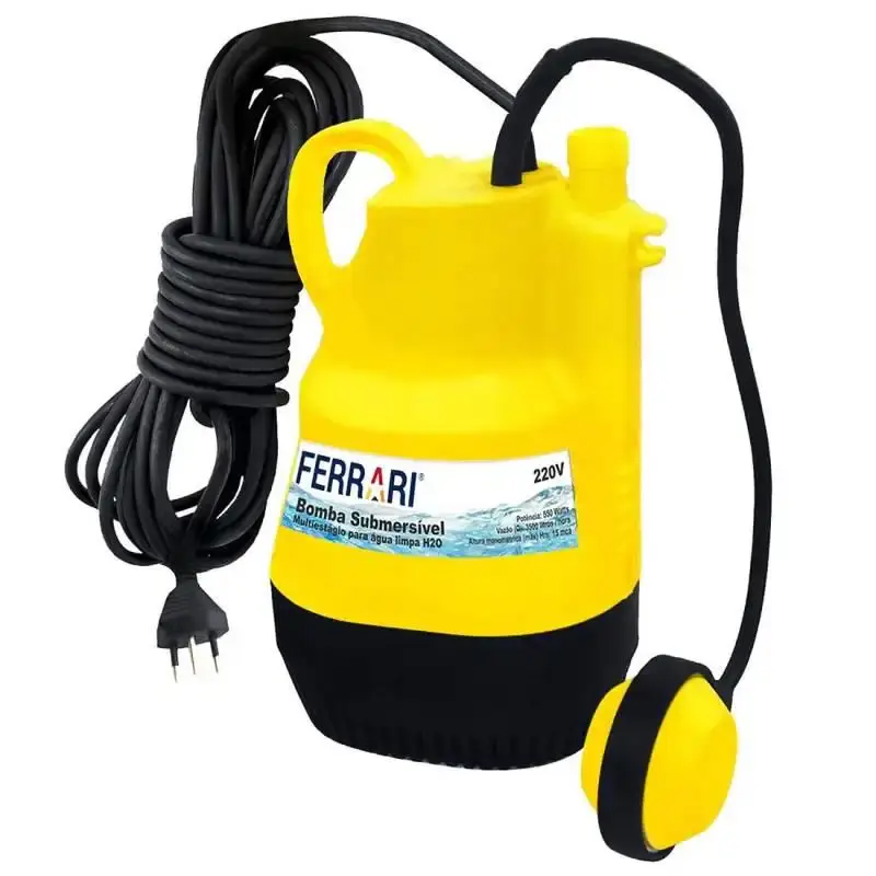 Bomba submersa multiestágio para água limpa H2O Ferrari 110 V — fotografia de referência