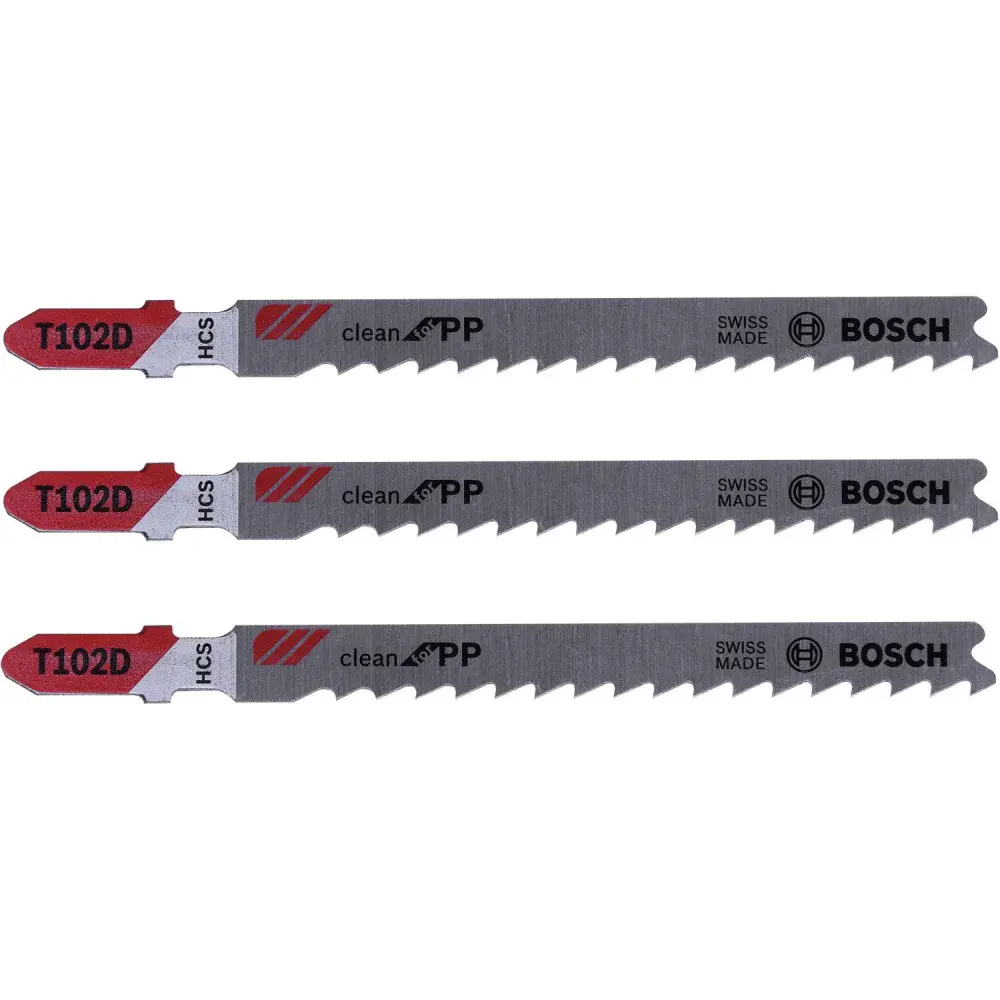 Lâmina de serra tico-tico para sintético T102D Bosch - 3 peç