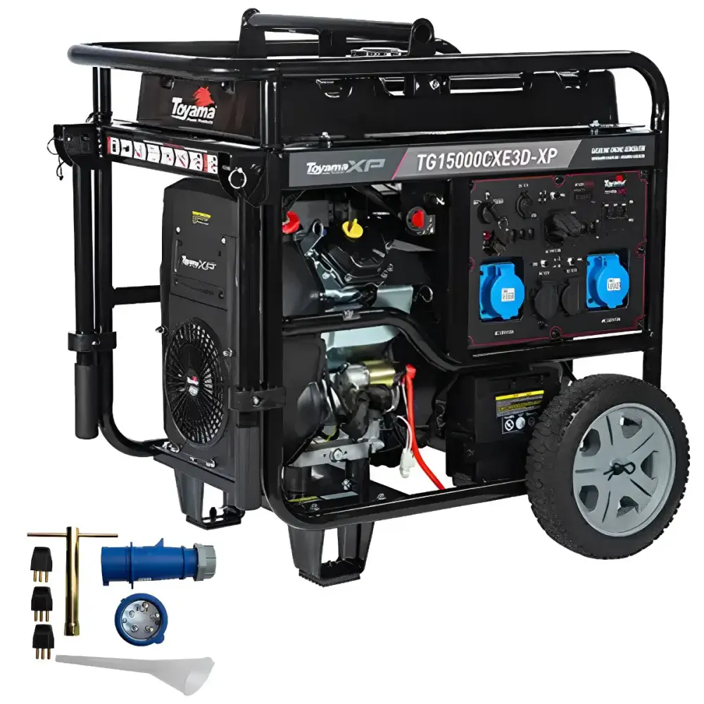 Gerador de energia gasolina 17 KVA trifásico 220V TG15000CXE3D-XP Toyama 220 V