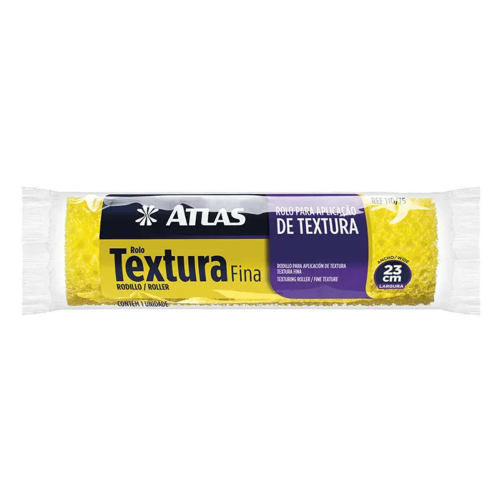 Rolo para aplicação de textura fina 23CM Atlas