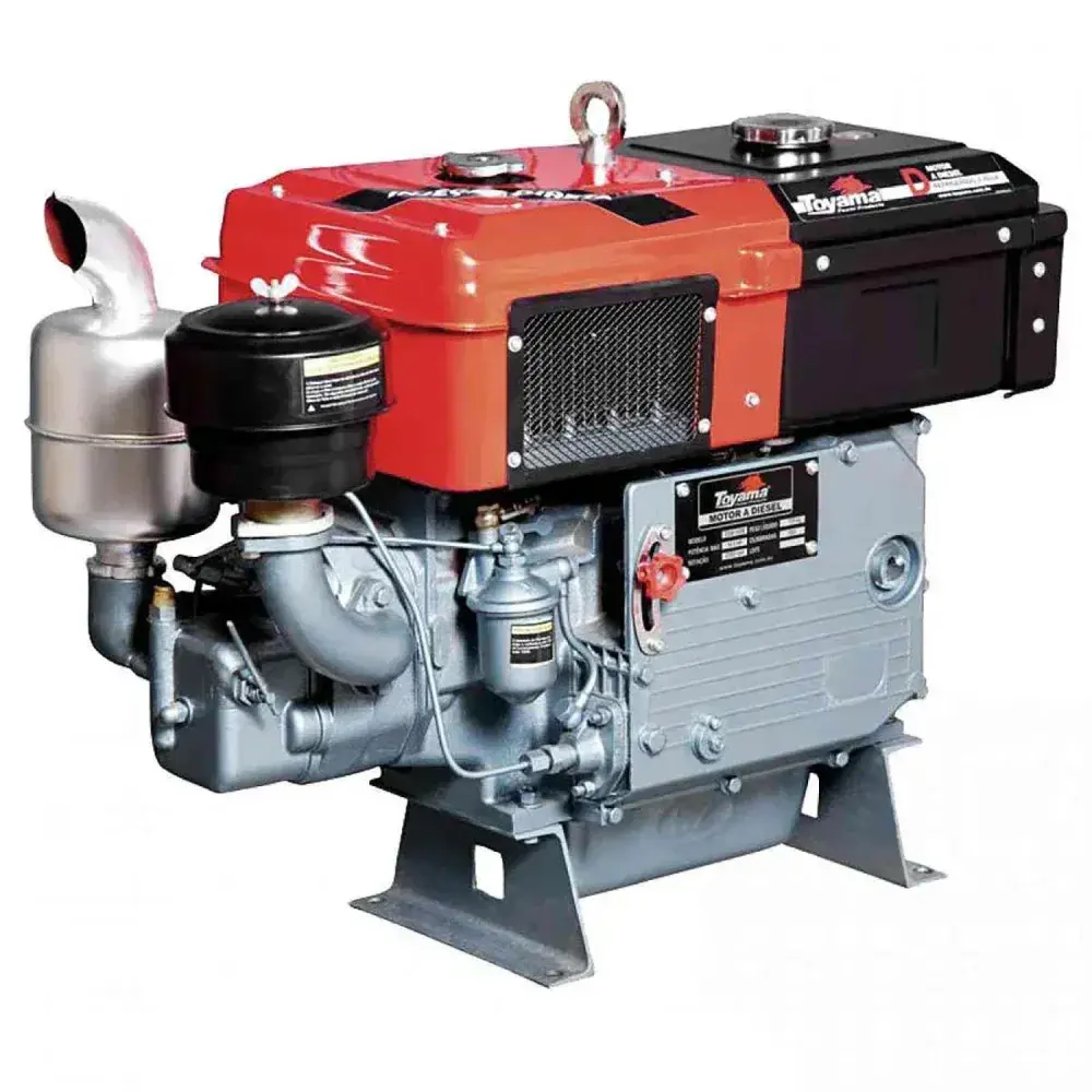 Motor diesel 16,5HP 4T refrig água inj d Toyama — fotografia 3