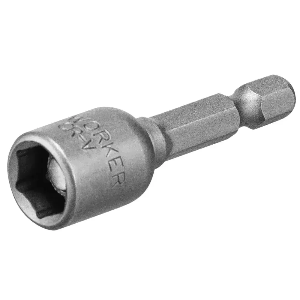 Soquete magnético sextavado encaixe 1/4" 10X65MM Worker — fotografia de referência