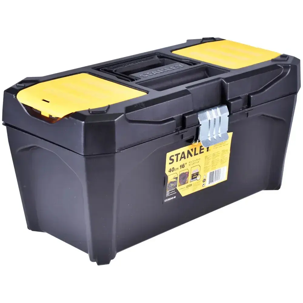 Caixa organizadora plástica empilhável STST80345-40 Stanley — fotografia 10