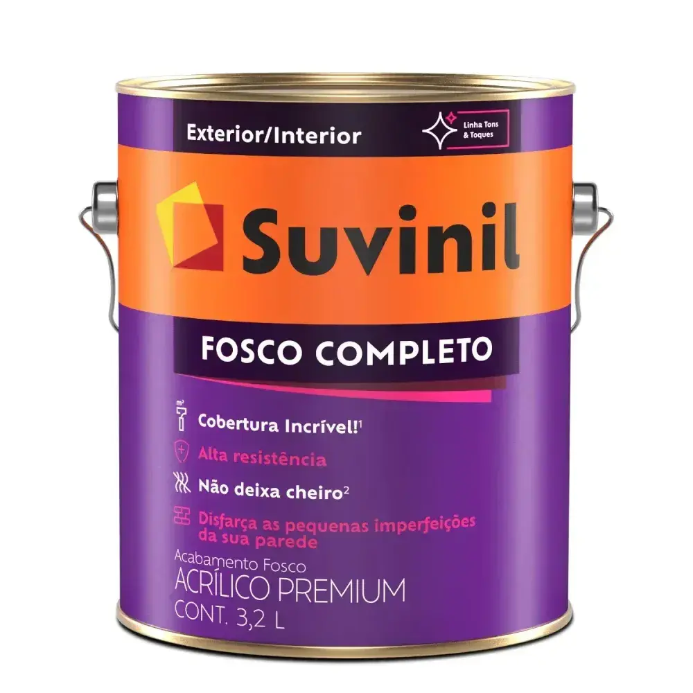 Acrílico fosco completo base B2 3,2L suvinil Suvinil Selfcolor — fotografia 2