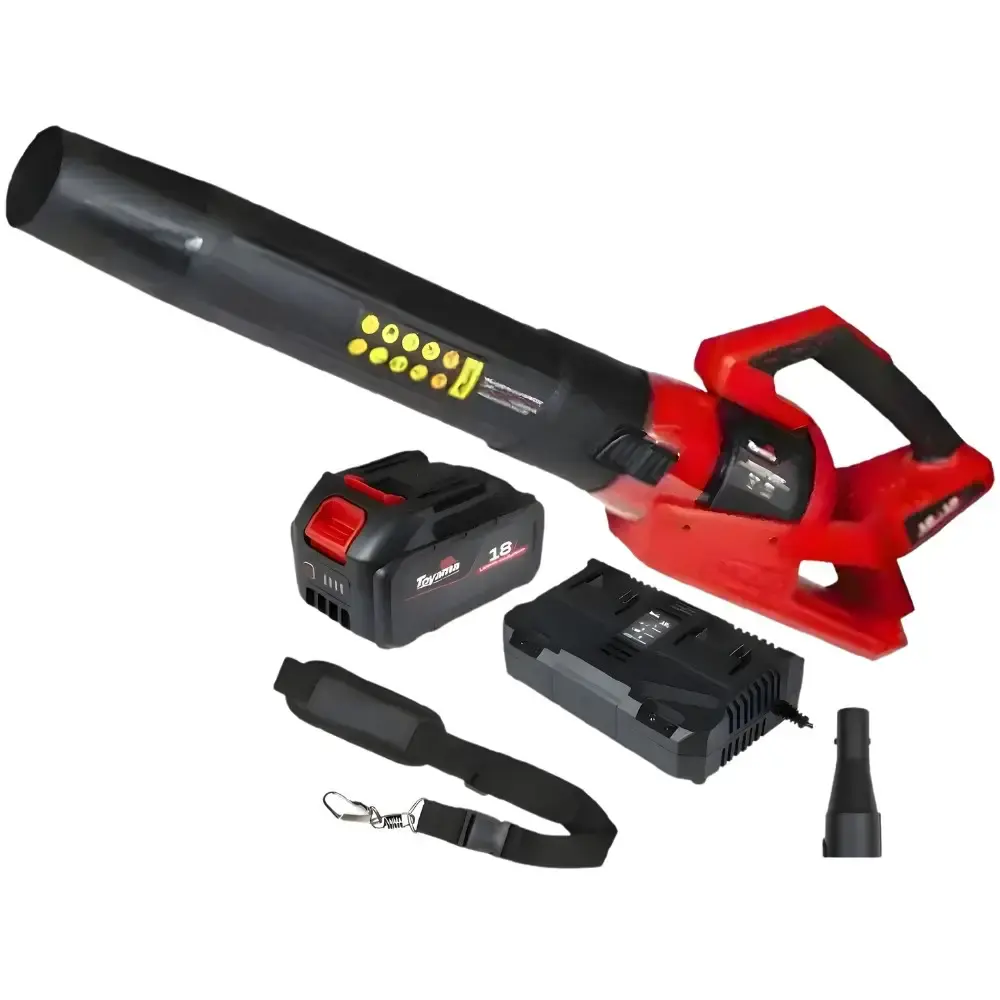 Soprador de folhas a bateria 18V 400CFM com 2 baterias TBT18+18ABL400-K Toyama