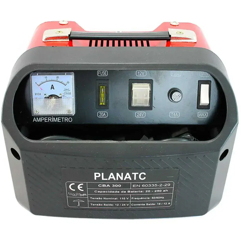 Carregador de bateria 18A 300W 12/24V 127V Planatc — fotografia 7