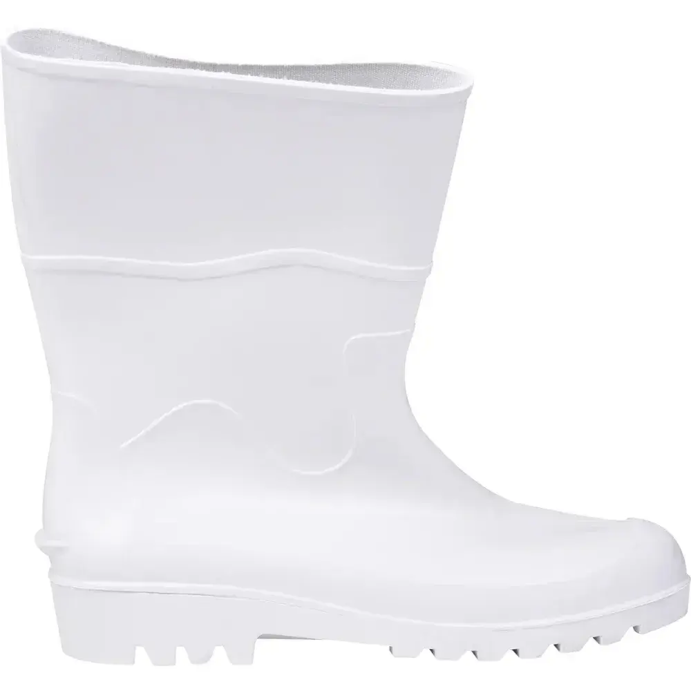 Bota pvc branca cano médio com forro N°39 Worker — fotografia 10