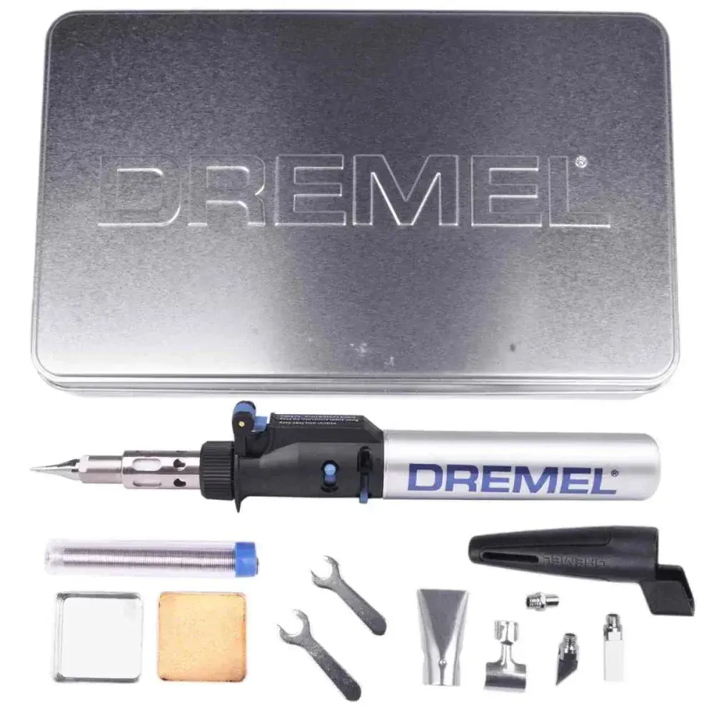 Mini maçarico versatip a gás com 12 acessórios Dremel — fotografia 4