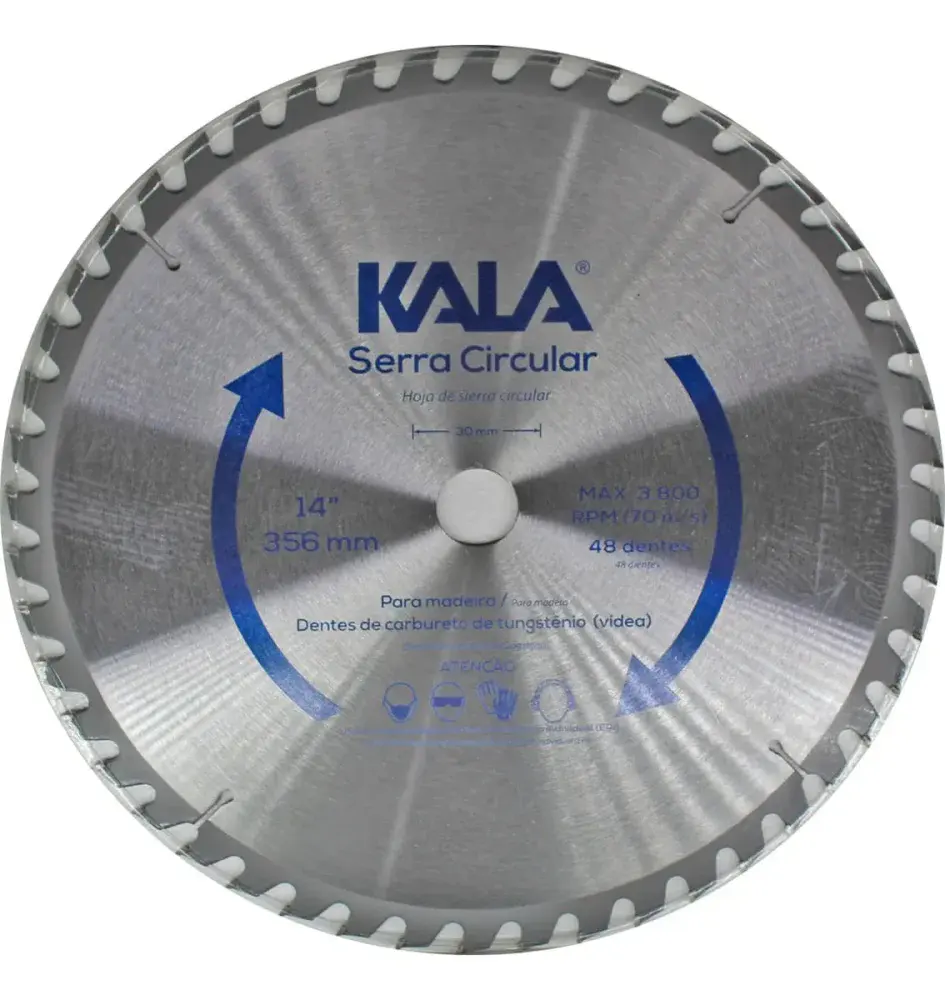 Serra circular 48 dentes 16” 406MM Kala — fotografia de referência