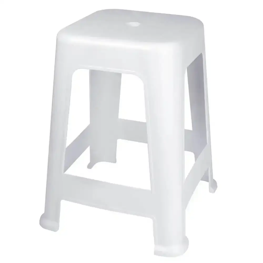 Banqueta Plástica 41 x 36 cm Várias Cores MOR Cinza — fotografia 6
