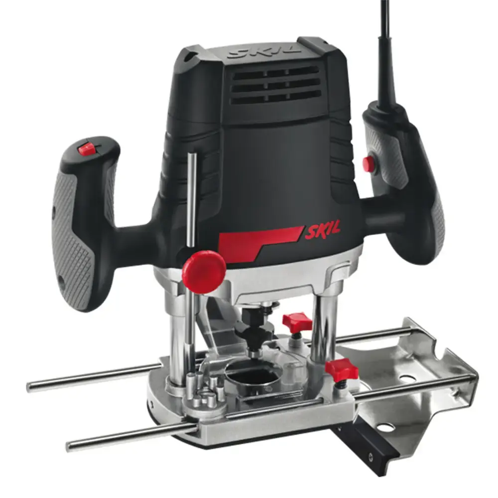 Tupia Skil 1831 1100W com 6 fresas, 3 pinças e 3 guias em maleta 110 V