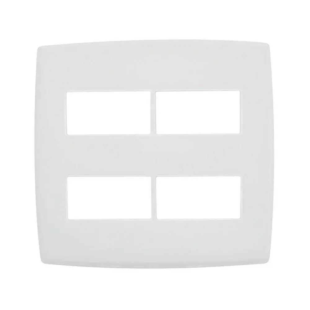 Placa 4X4 2+2P separado branco pialplus Pial — fotografia de referência