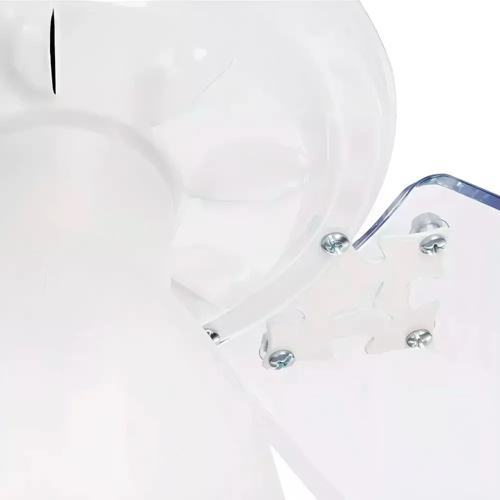 Ventilador de teto 3 pás 130W transparente várias cores Venti-delta 220 V Branco — fotografia 3