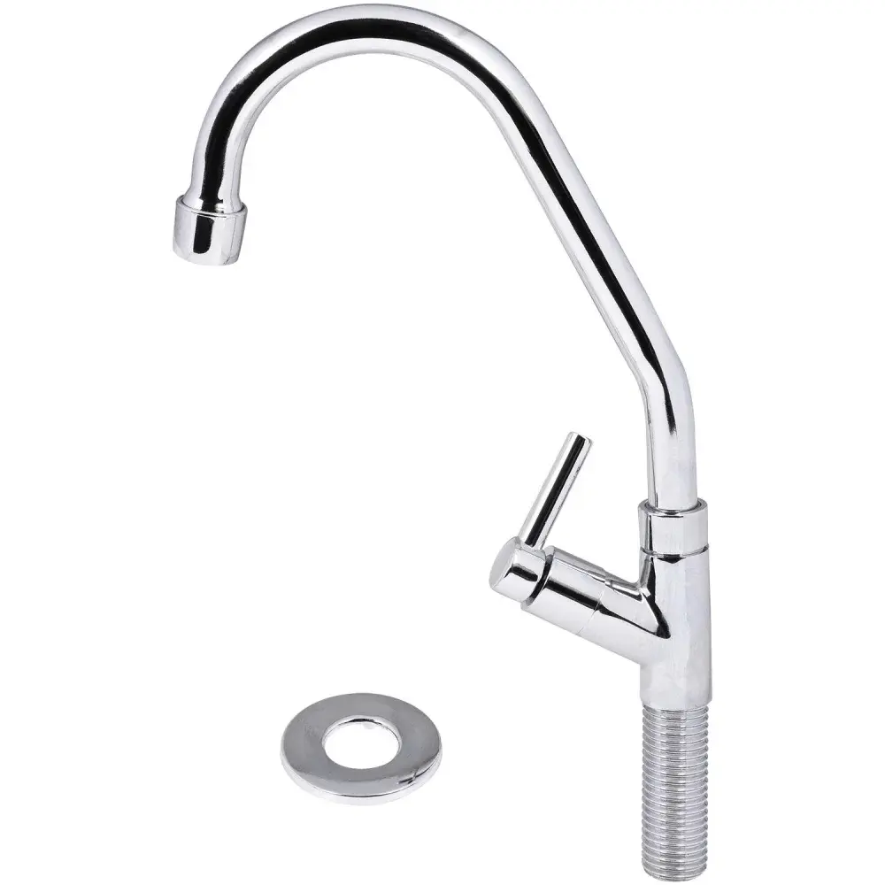 Torneira bica móvel 1/4 mesa metal C60 Liege — fotografia de referência
