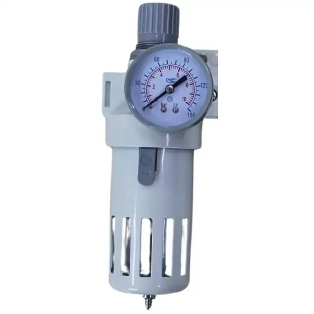Filtro de ar e lubrificador 1/2 POL com manômetro W-BEFC4000N Fluir — fotografia 5