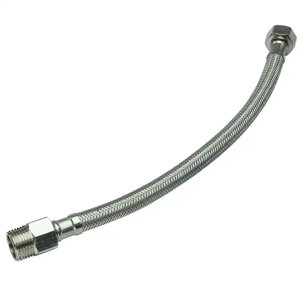 Mangueira engate 1/2 pol flexível inox 60 CM Kokay — fotografia 3