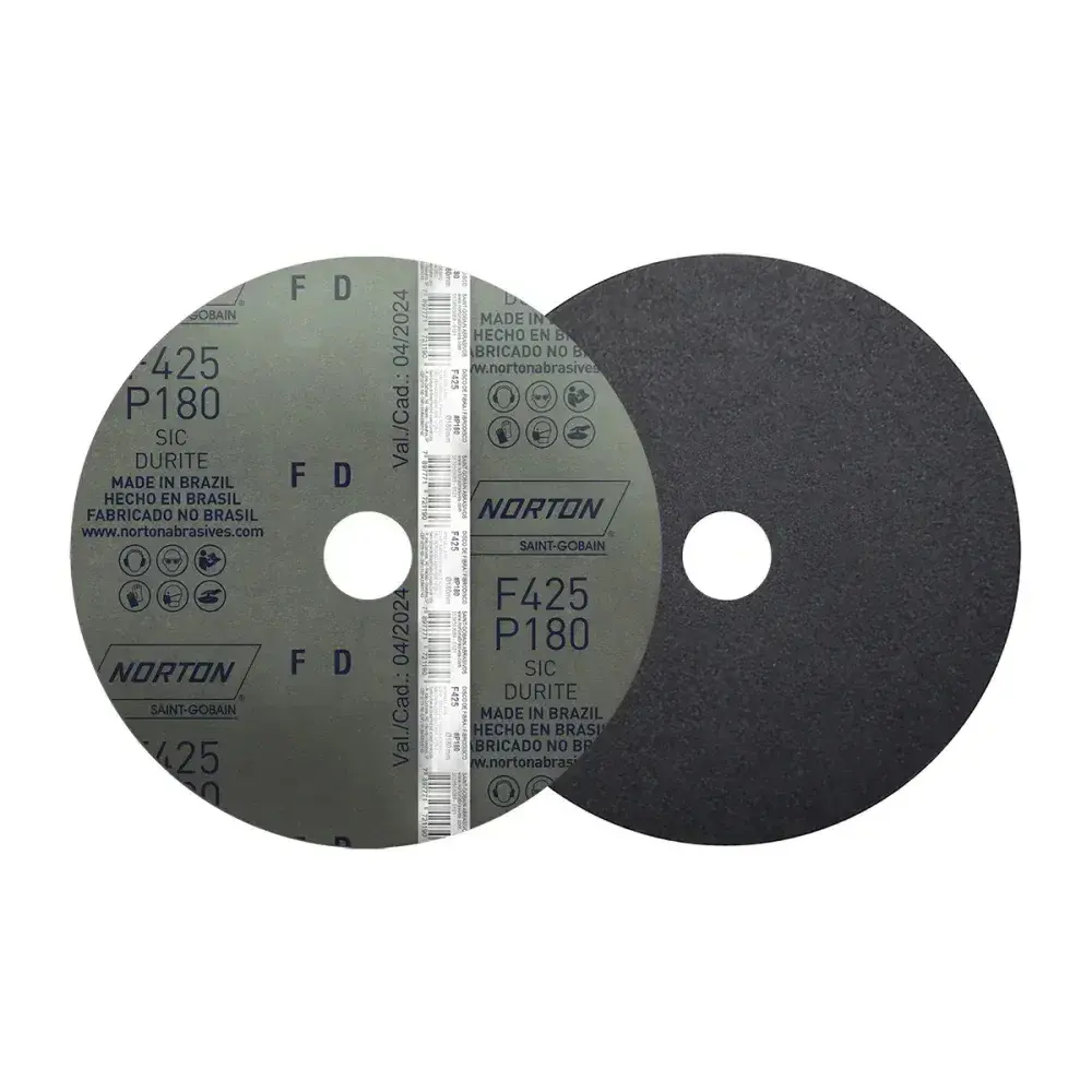 Disco fibra F425 180X22MM grão 180 Norton — fotografia 4