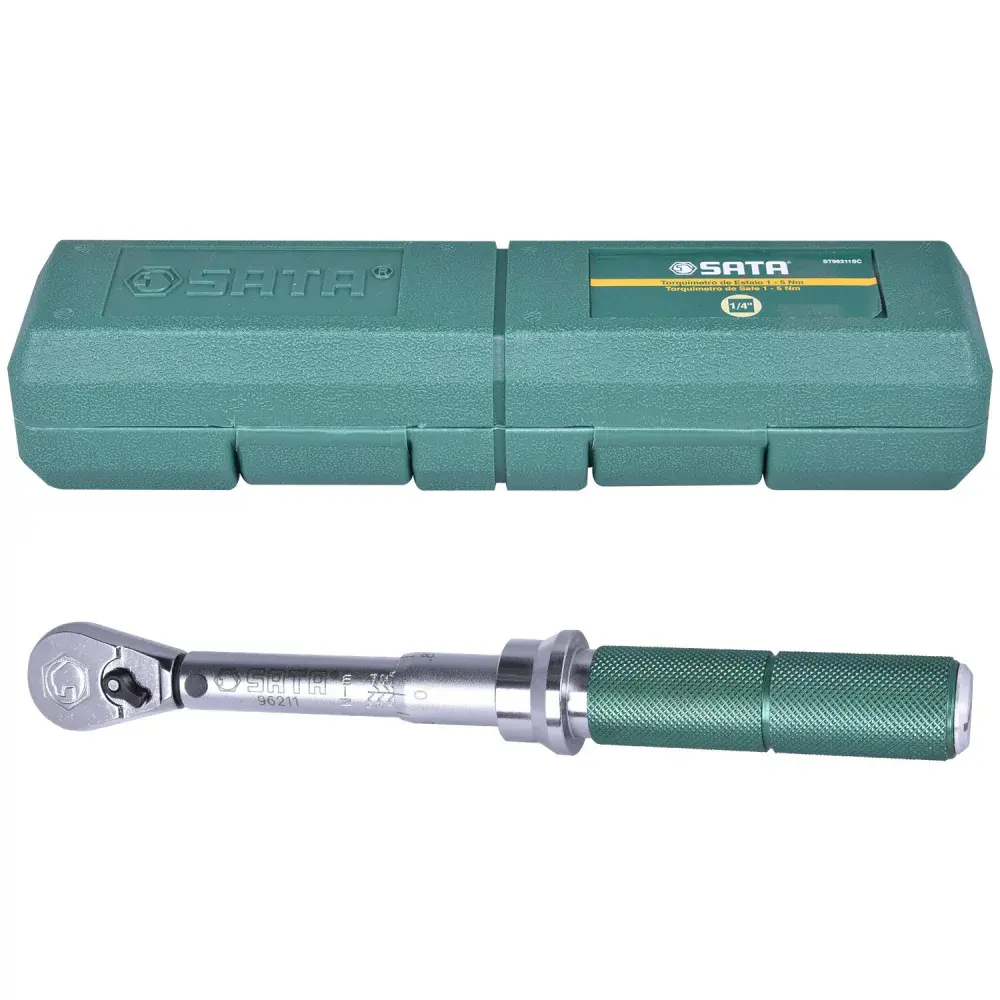 Torquímetro de estalo 1/4” 1 - 5NM ST96211SC Sata — fotografia de referência