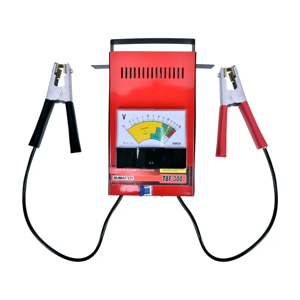 Teste de bateria TBF300 180A 16V analógico Bumafer — fotografia de referência