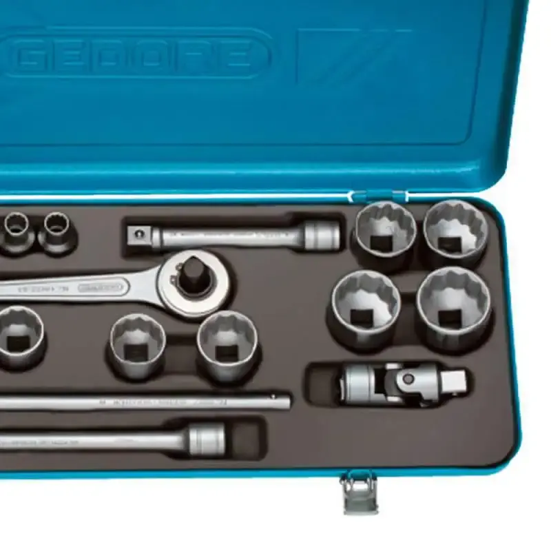 Jogo de soquete encaixe 1/2 de 3/8 a 1.1/4 POL kit 23 peças d 19 TPZ Gedore — fotografia 3