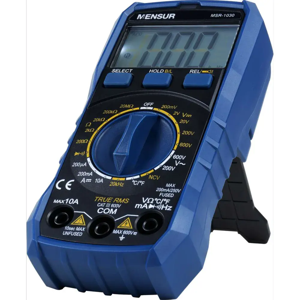 Multímetro digital MSR-1030 true rms da Mensur