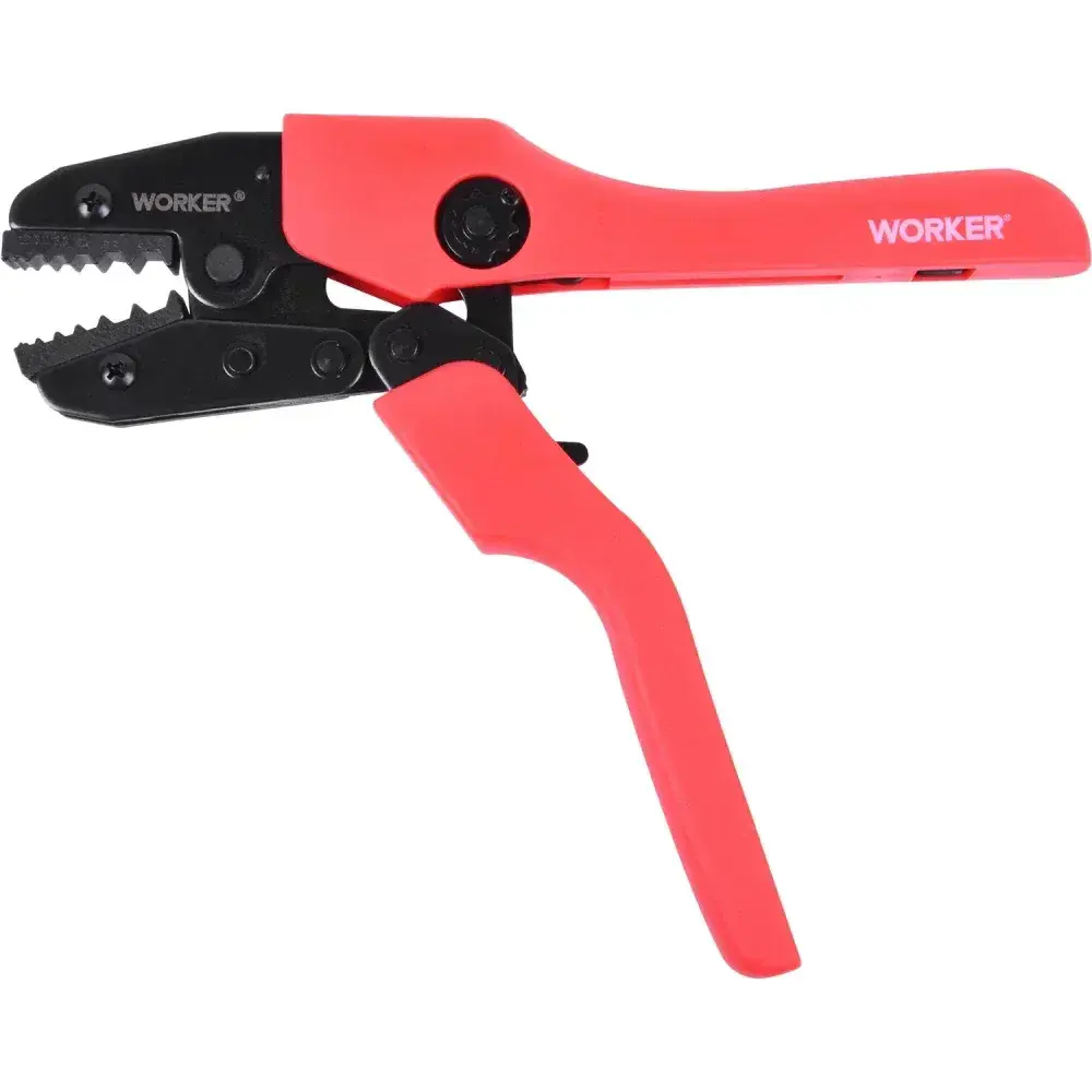 Alicate crimpador para cabos coaxiais 2,5-33,5MM² Worker — fotografia 6