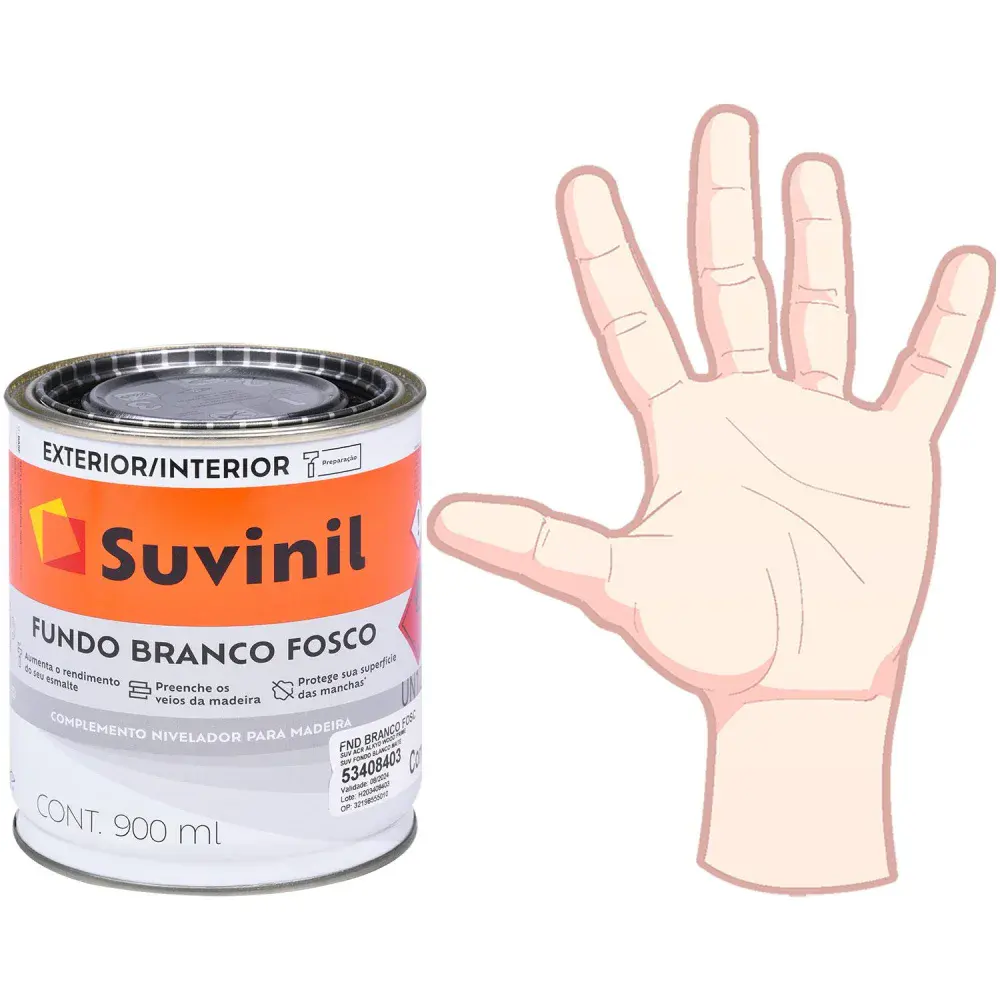 Tinta fundo branco fosco 900ML Suvinil — fotografia 4