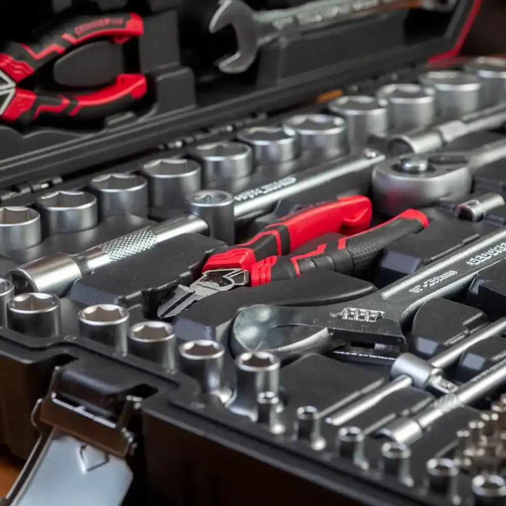 Jogo de ferramentas 100 peças 1/2 POL e 1/4 POL R46023100 Gedore RED — fotografia 7