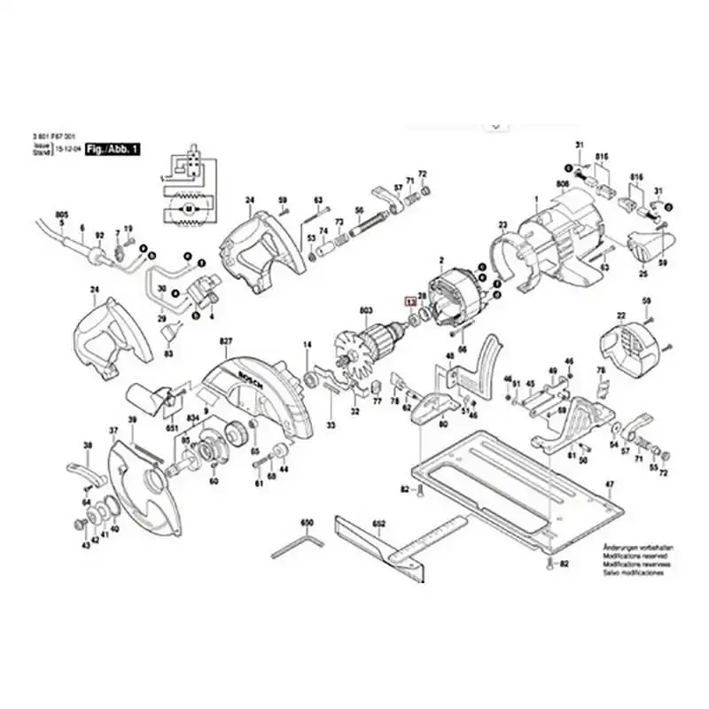 Estator para serra circular GKS 65 em 110V 1619P01570 Bosch 110 V — fotografia 3