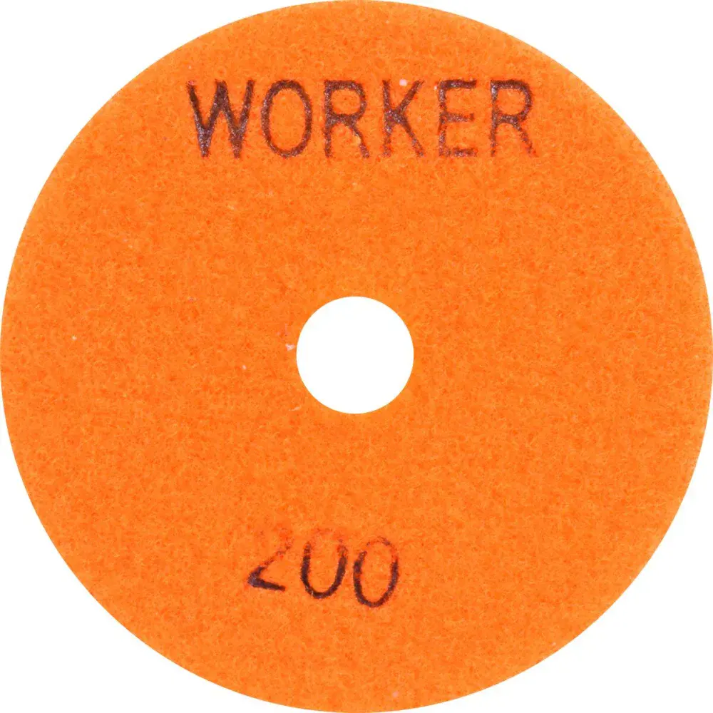 Disco de lixa diamantada com velcro 4 G200 vermelho Worker — fotografia de referência