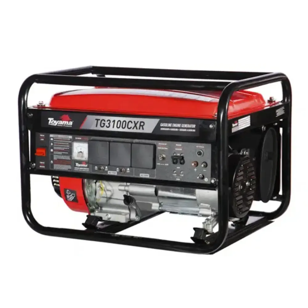 Gerador de energia à gasolina 3.1 KVA bivolt partida manual TG3100CXR Toyama — fotografia 4