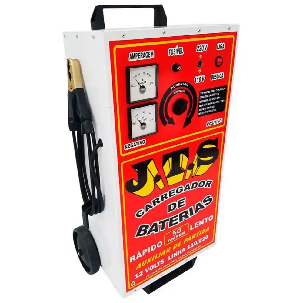 Carregador de baterias 150A 12/24V com auxiliar de partida JTS 014 J.t.s — fotografia 3