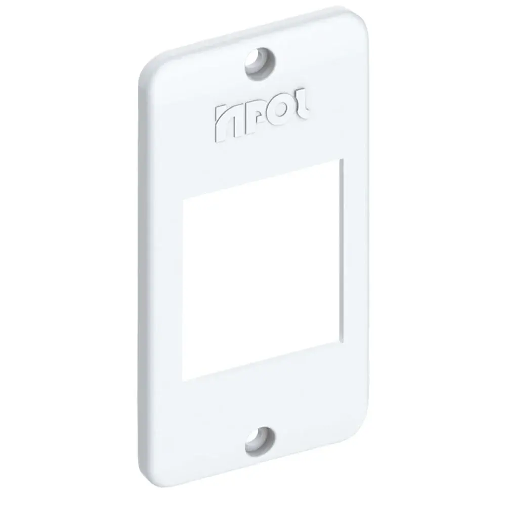 Tampa de interruptor pvc 1 2P branco Inpol — fotografia de referência