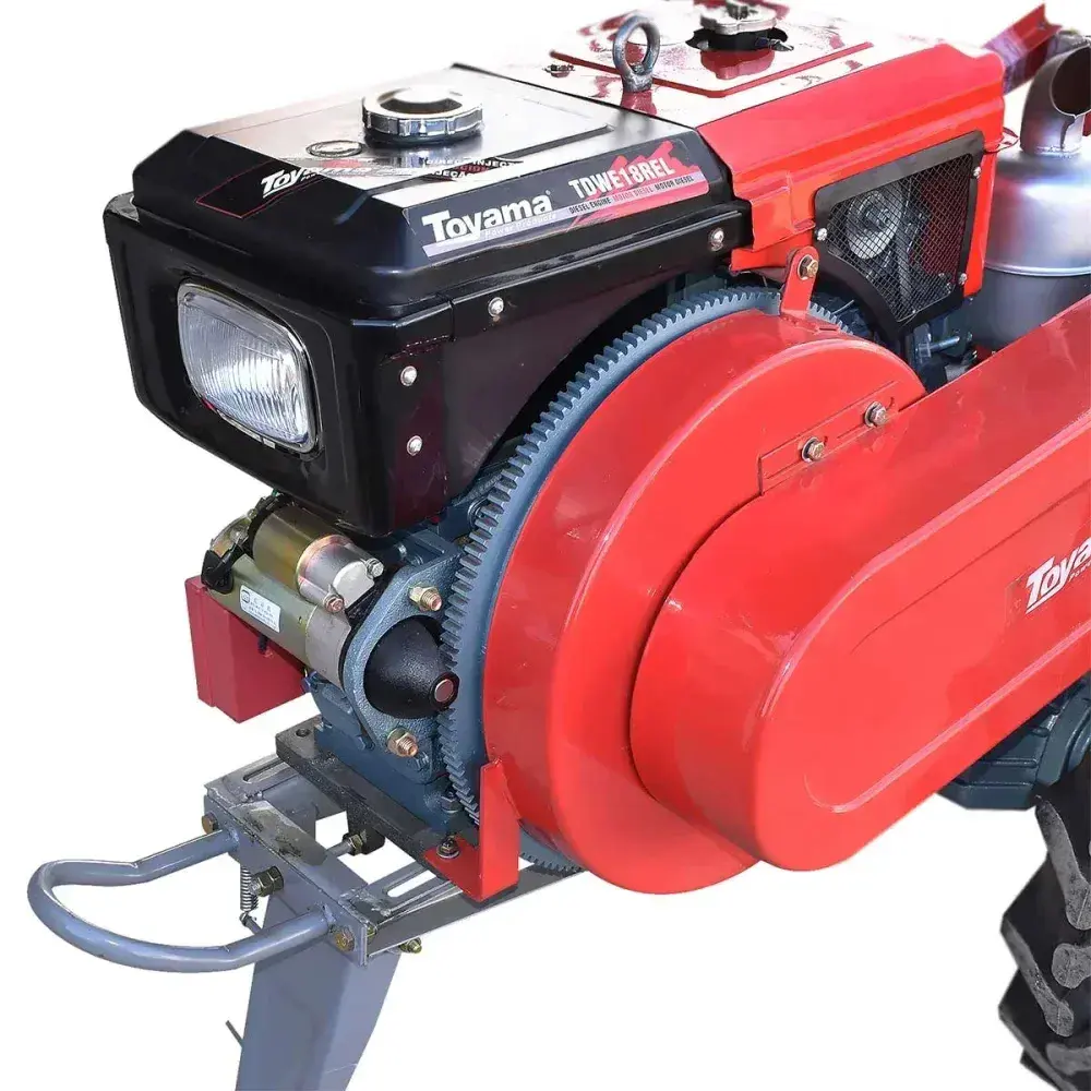 Microtrator à diesel 16,5HP 1 cilíndro TDWT80E Toyama — fotografia 12