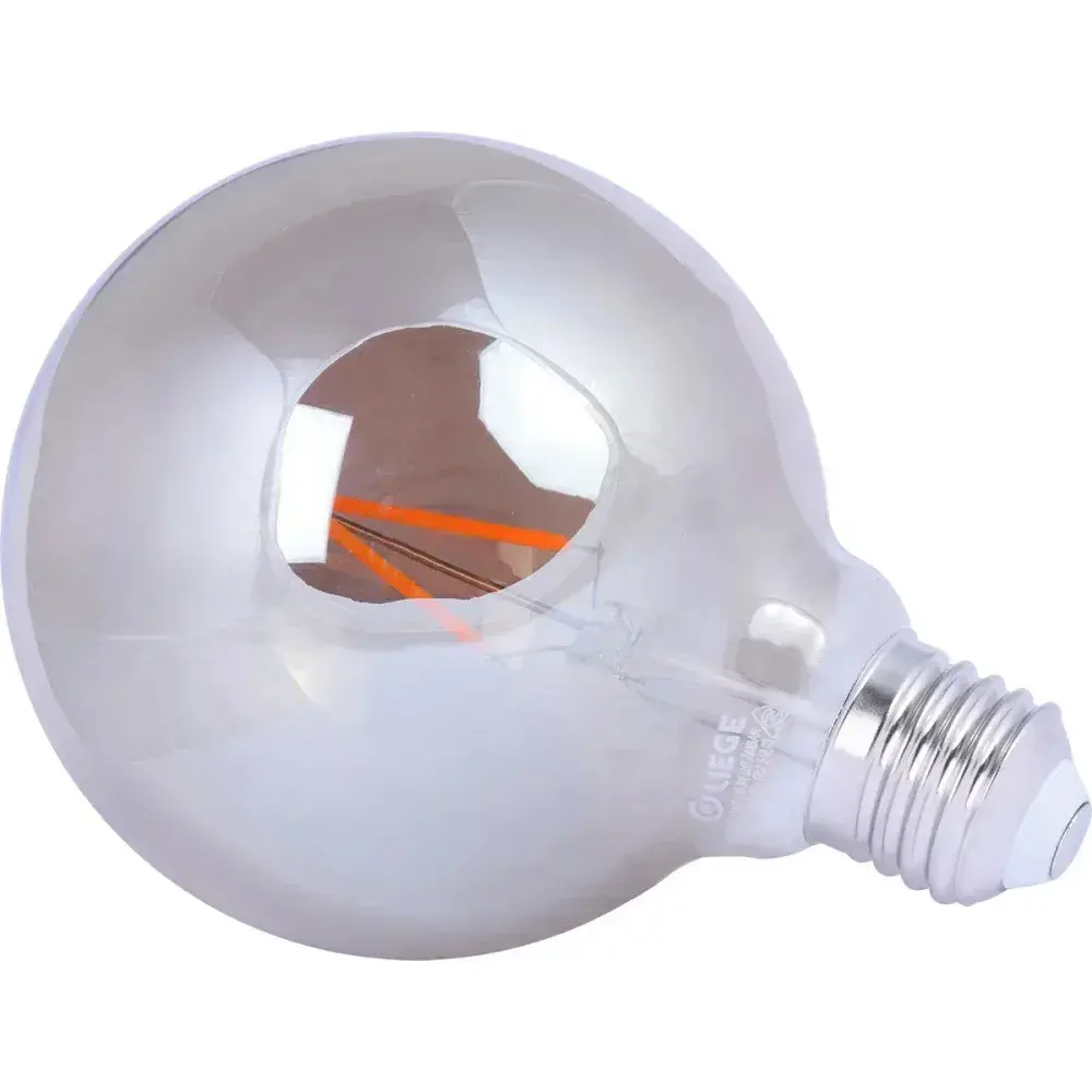 Lâmpada led filamento vintage globo fumê G95 bivolt Liege — fotografia 8