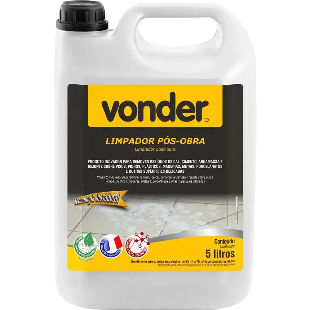Limpador pós obra 5 litros Vonder — fotografia de referência