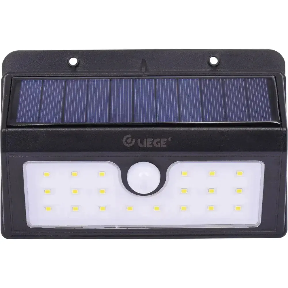 Luminária solar de parede com 20 leds Liege — fotografia 5