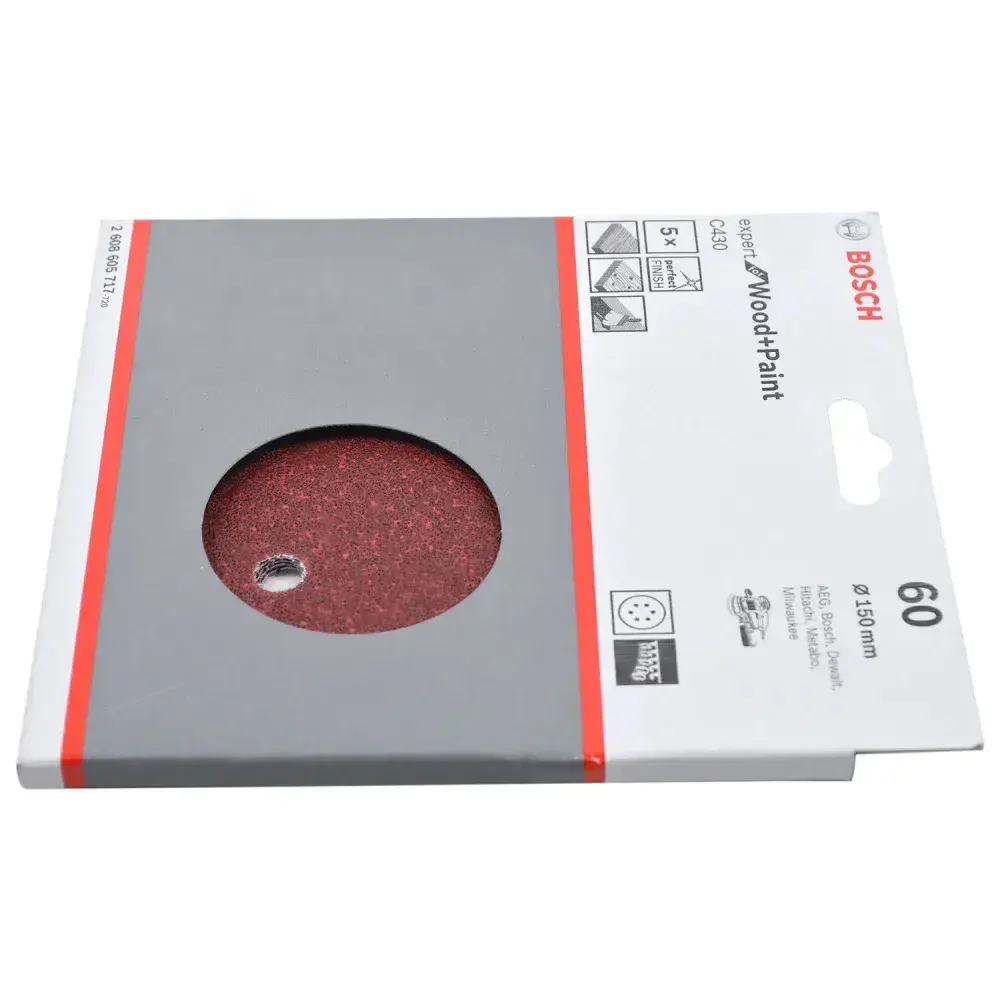 Folha de lixa C430 150MM com 5 unidades Bosch — fotografia 8