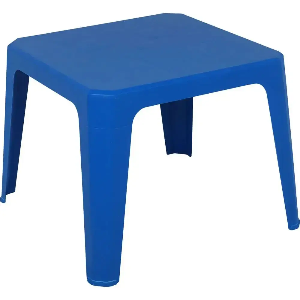 Mesa Play Infantil 61 x 46cm Azul com 2 Cadeiras de Plástico Infantil Azul BEL — fotografia 3